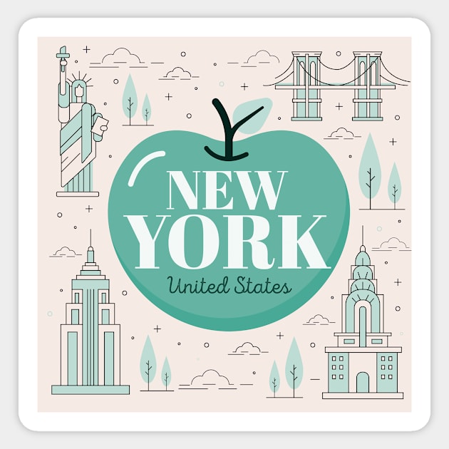 New York City Sticker by timegraf